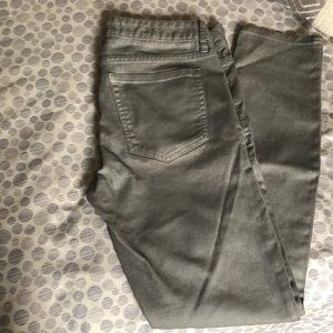 Gray sheen skinny jeans